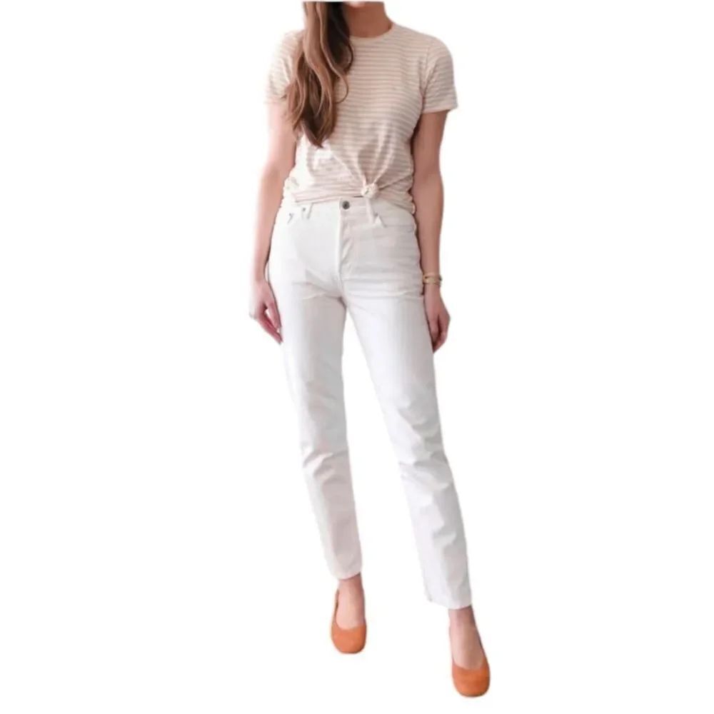 Everlane The 90s Cheeky Jean White Organic Cotton size 27
